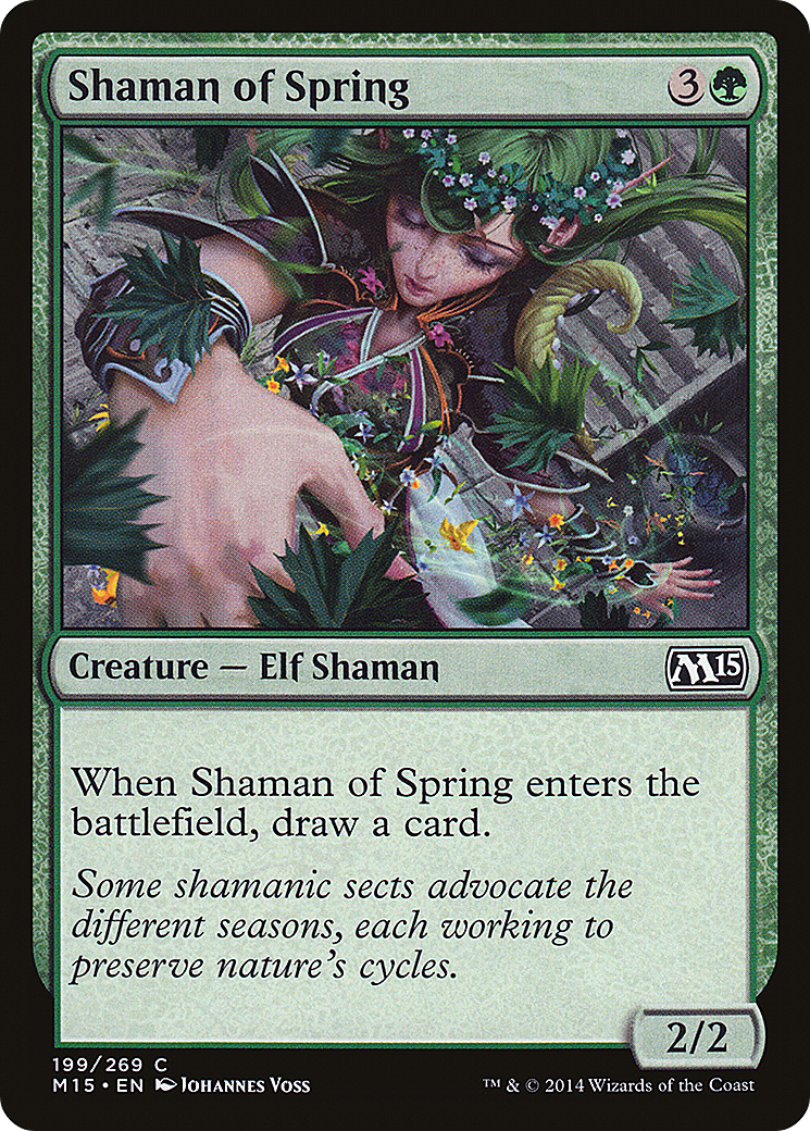 Shaman of Spring (M15-199) [Magic 2015] MTG Single Wizards of the Coast