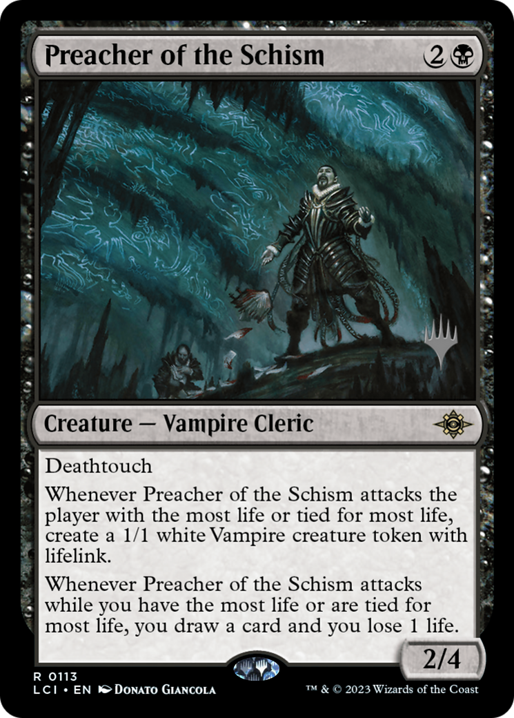 Preacher of the Schism (PPLCI-113) [The Lost Caverns of Ixalan Promos] Foil MTG Single Wizards of the Coast