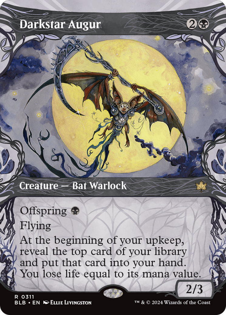 Darkstar Augur (BLB-311) [Bloomburrow] (Showcase) (Borderless) MTG Single Wizards of the Coast