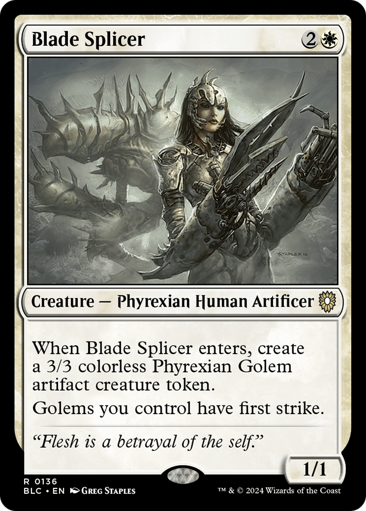 Blade Splicer (BLC-136) [Bloomburrow Commander] MTG Single Wizards of the Coast