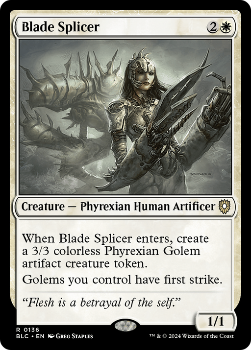 Blade Splicer (BLC-136) [Bloomburrow Commander] MTG Single Wizards of the Coast