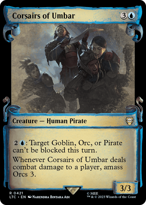Corsairs of Umbar (Showcase Scrolls) (LTC-421) [Tales of Middle-earth Commander] (Showcase) MTG Single Wizards of the Coast