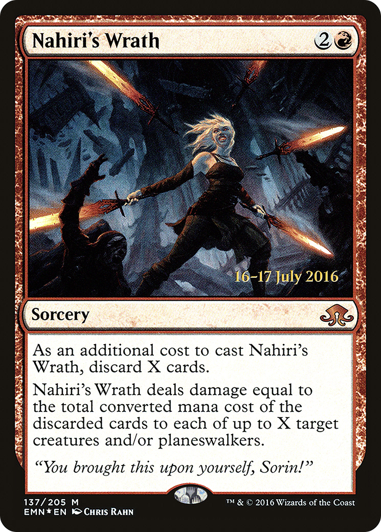 Nahiri's Wrath (PRE-137) [Eldritch Moon Promos] Foil MTG Single Wizards of the Coast