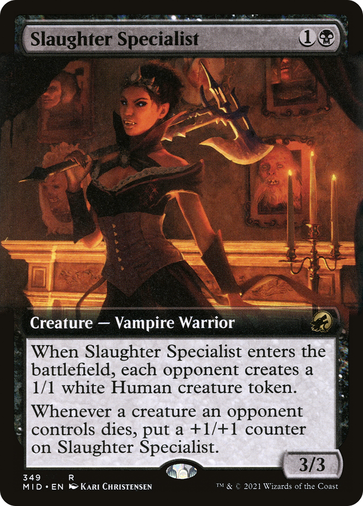 Slaughter Specialist (MID-349) [Innistrad: Midnight Hunt] (Extended Art) MTG Single Wizards of the Coast