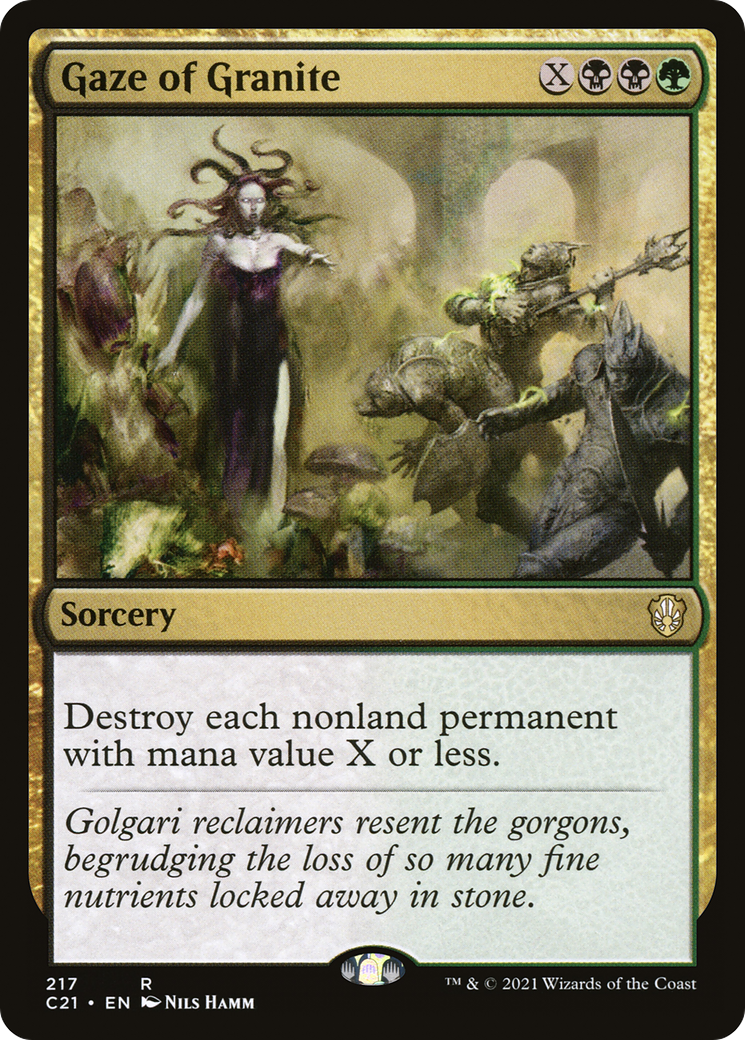 Gaze of Granite (C21-217) [Commander 2021] MTG Single Wizards of the Coast