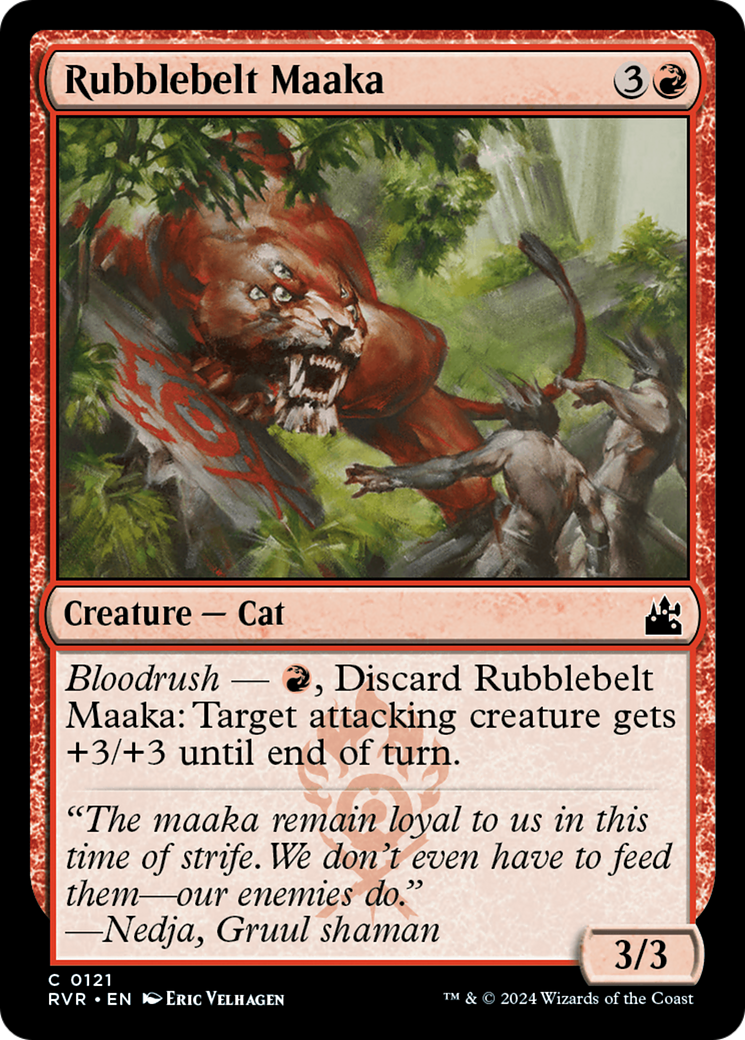 Rubblebelt Maaka (RVR-121) [Ravnica Remastered] Foil MTG Single Wizards of the Coast