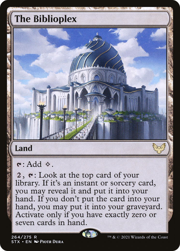 The Biblioplex (STX-264) [Strixhaven: School of Mages] Foil MTG Single Wizards of the Coast
