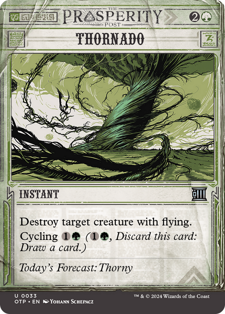 Thornado (OTP-033) [Breaking News] (Showcase) (Borderless) Foil MTG Single Wizards of the Coast