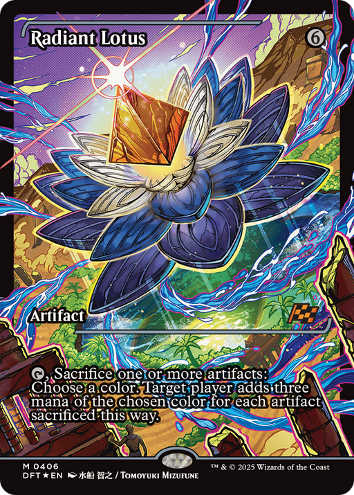Radiant Lotus (DFT-406) [Aetherdrift] (Showcase) Foil MTG Single Wizards of the Coast