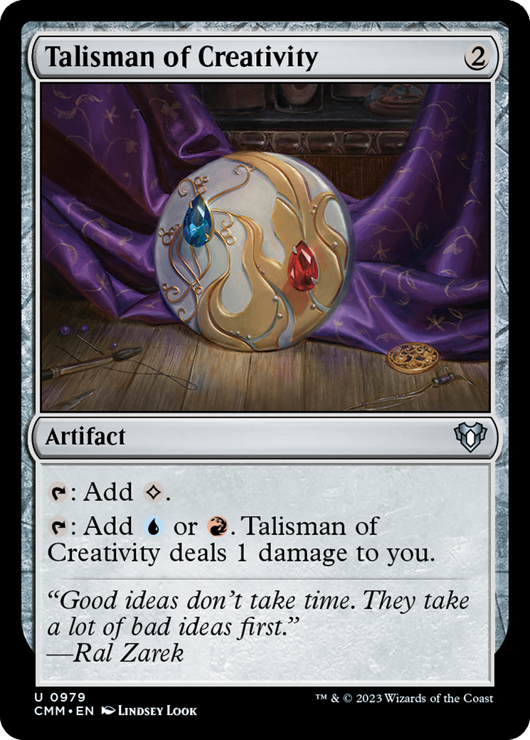 Talisman of Creativity (CMM-979) [Commander Masters] MTG Single Wizards of the Coast