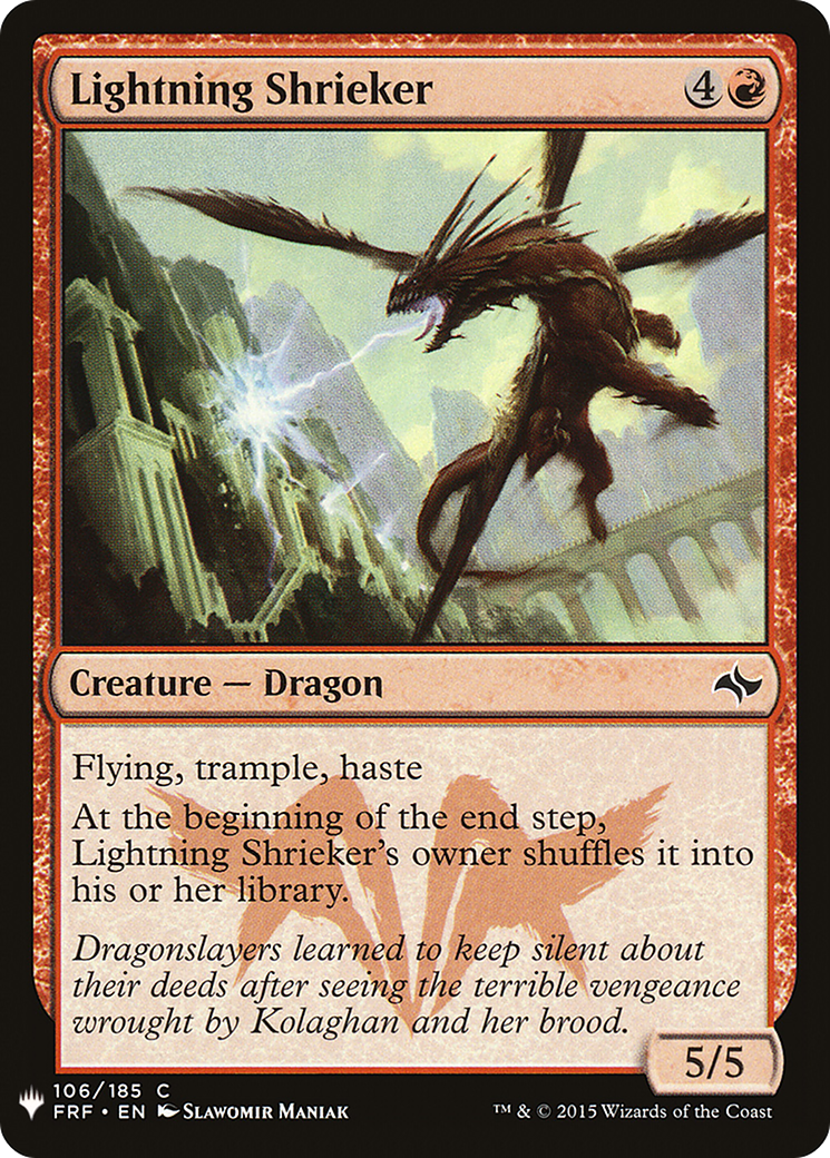 Lightning Shrieker (LIST-FRF-106) [Mystery Booster] The List MTG Single Wizards of the Coast