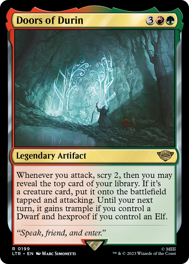 Doors of Durin (LTR-199) [The Lord of the Rings: Tales of Middle-earth] MTG Single Wizards of the Coast