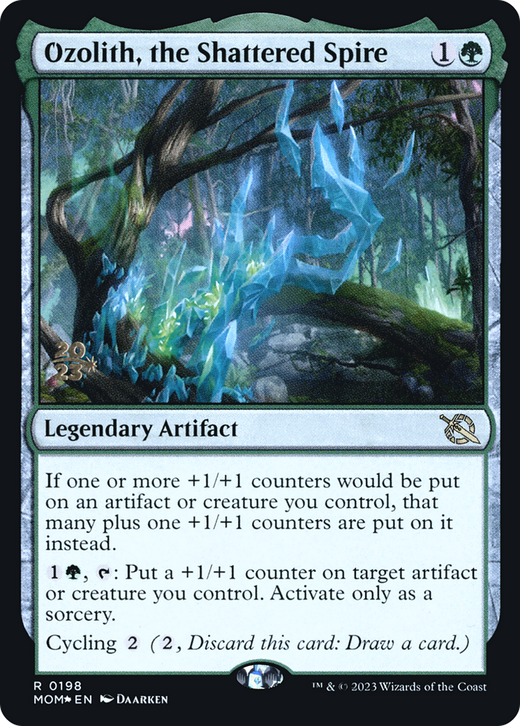 Ozolith, the Shattered Spire (PRE-198) [March of the Machine Promos] Foil MTG Single Wizards of the Coast