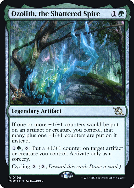Ozolith, the Shattered Spire (PRE-198) [March of the Machine Promos] Foil MTG Single Wizards of the Coast