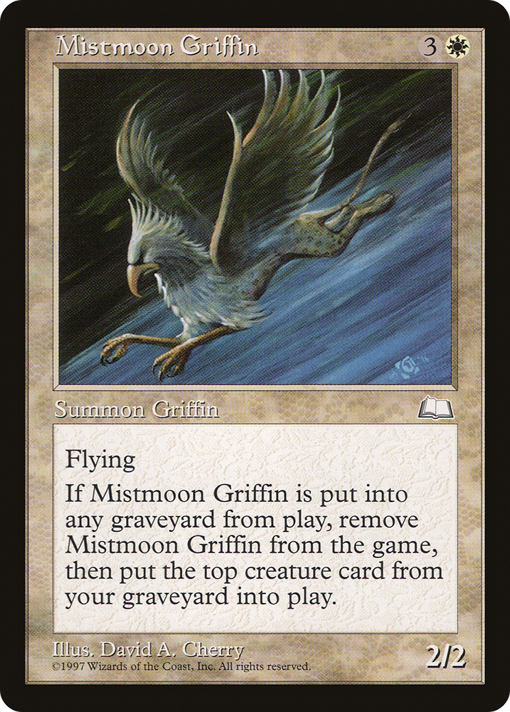 Mistmoon Griffin (WTH-021) [Weatherlight] MTG Single Wizards of the Coast