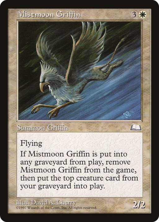 Mistmoon Griffin (WTH-021) [Weatherlight] MTG Single Wizards of the Coast