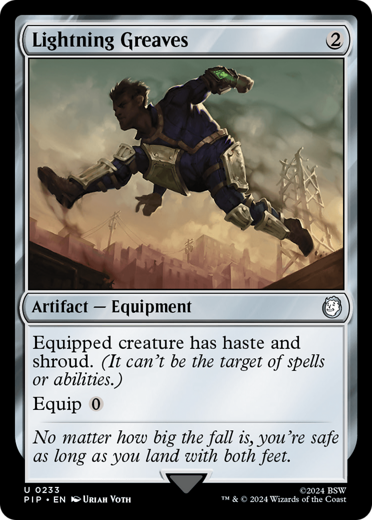 Lightning Greaves (PIP-233) [Fallout] Foil MTG Single Wizards of the Coast
