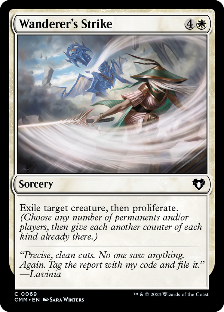 Wanderer's Strike (CMM-069) [Commander Masters] Foil MTG Single Wizards of the Coast