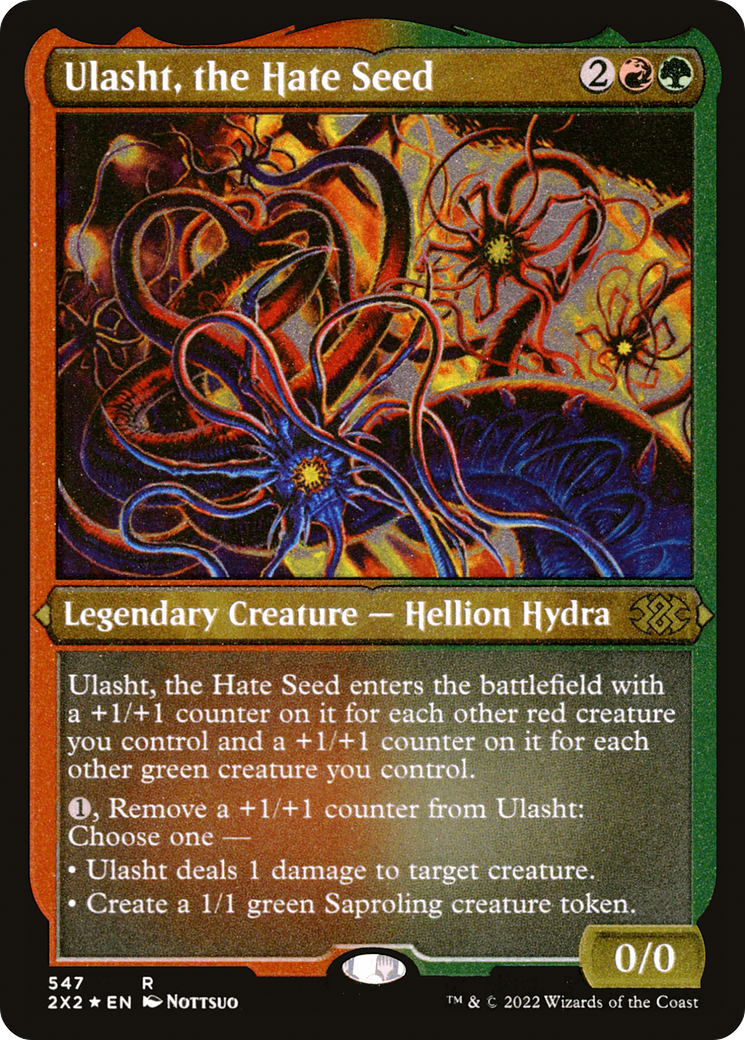 Ulasht, the Hate Seed (Foil Etched) (2X2-547) [Double Masters 2022] Foil MTG Single Wizards of the Coast