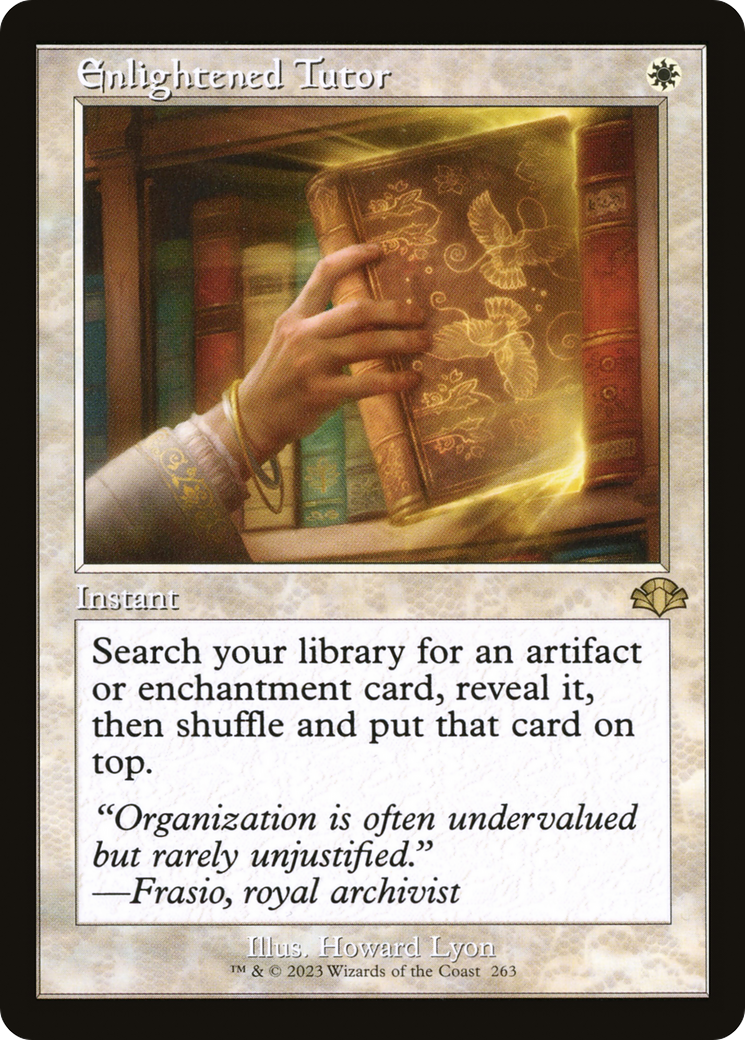 Enlightened Tutor (DMR-263) [Dominaria Remastered] MTG Single Wizards of the Coast