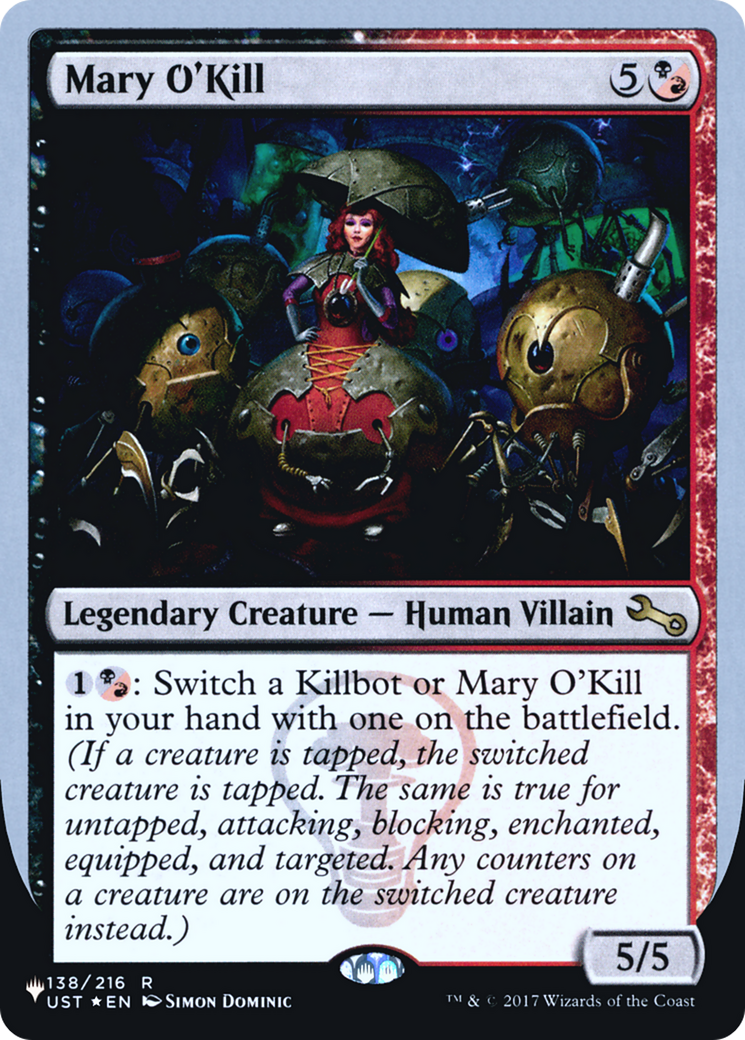 Mary O'Kill (LIST-138/216) [Mystery Booster] The List (Unfinity Foil Edition) Foil MTG Single Wizards of the Coast