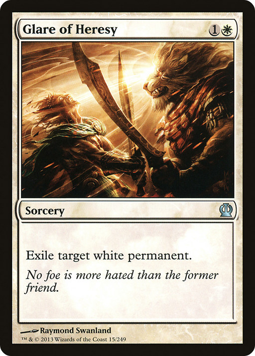 Glare of Heresy (THS-015) [Theros] MTG Single Wizards of the Coast