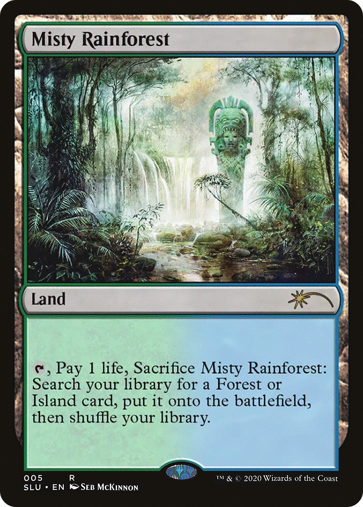 Misty Rainforest (SLU-005) [Secret Lair] Ultimate Edition MTG Single Wizards of the Coast
