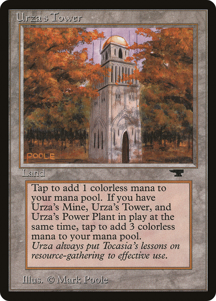 Urza's Tower (Forest) (ATQ-) [Oldschool] Antiquities MTG Single Wizards of the Coast