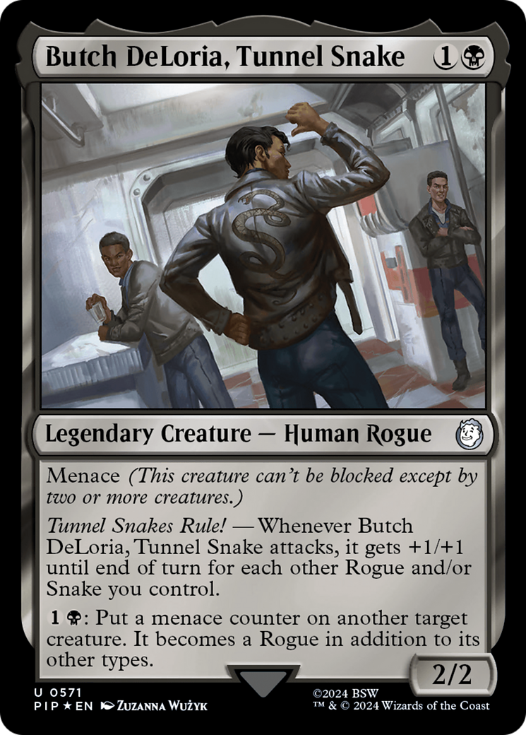 Butch DeLoria, Tunnel Snake (Surge Foil) (PIP-571) [Fallout] Foil MTG Single Wizards of the Coast