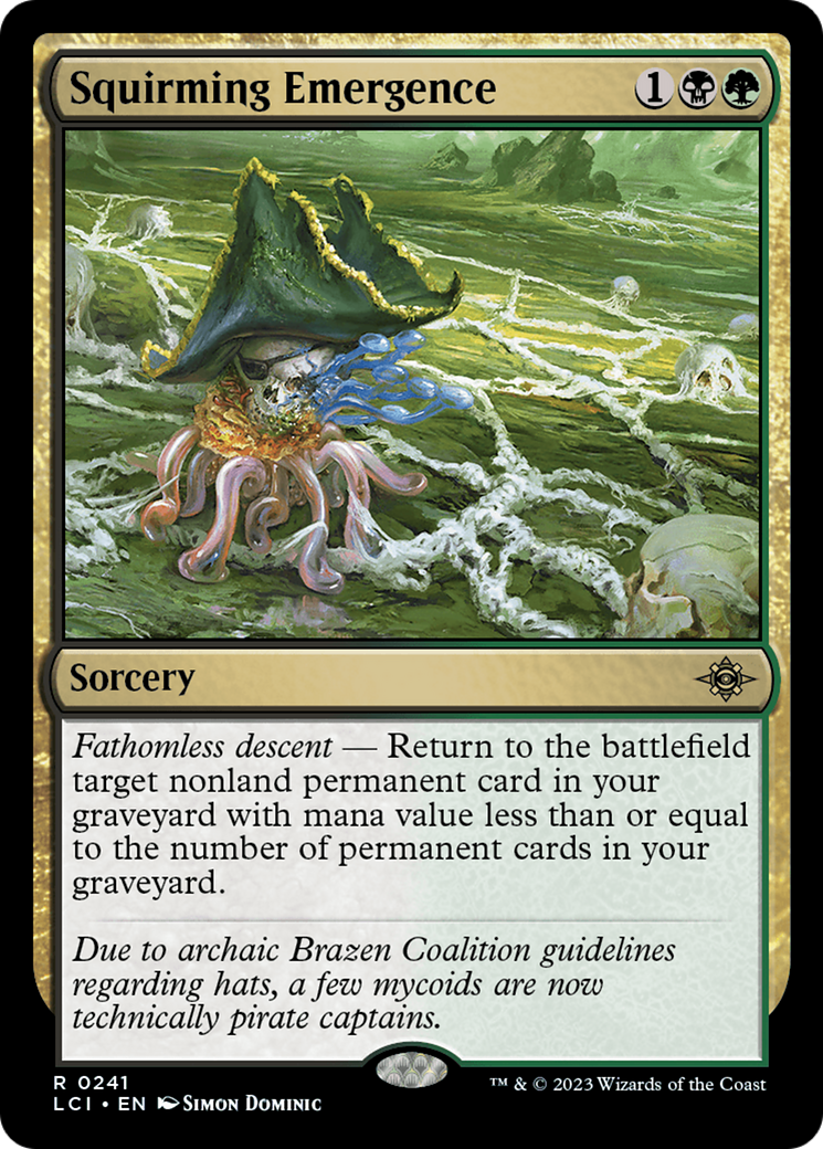 Squirming Emergence (LCI-241) [The Lost Caverns of Ixalan] MTG Single Wizards of the Coast