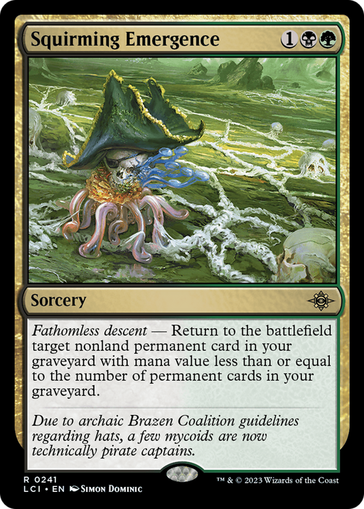 Squirming Emergence (LCI-241) [The Lost Caverns of Ixalan] MTG Single Wizards of the Coast