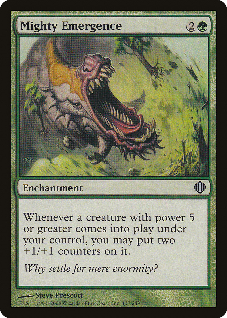 Mighty Emergence (ALA-137) [Shards of Alara] MTG Single Wizards of the Coast