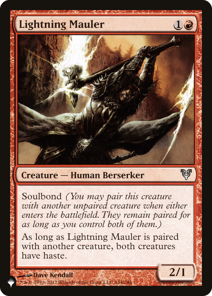 Lightning Mauler (LIST-AVR-144) [Mystery Booster] The List MTG Single Wizards of the Coast