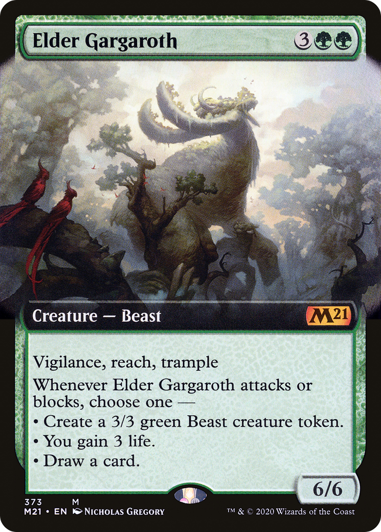 Elder Gargaroth (M21-373) [Core Set 2021] (Extended Art) Foil MTG Single Wizards of the Coast
