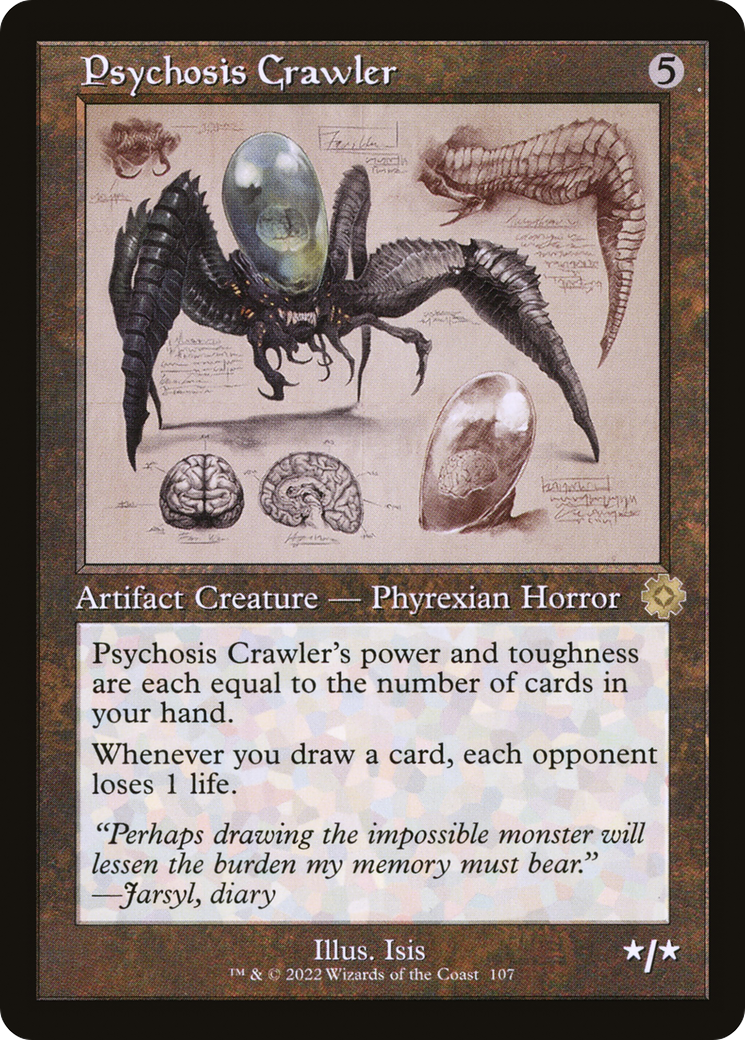 Psychosis Crawler (Schematic) (BRR-107) [The Brothers' War Retro Artifacts] Foil MTG Single Wizards of the Coast