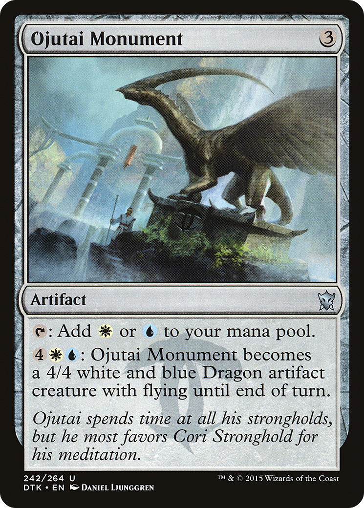 Ojutai Monument (DTK-242) [Dragons of Tarkir] Foil MTG Single Wizards of the Coast