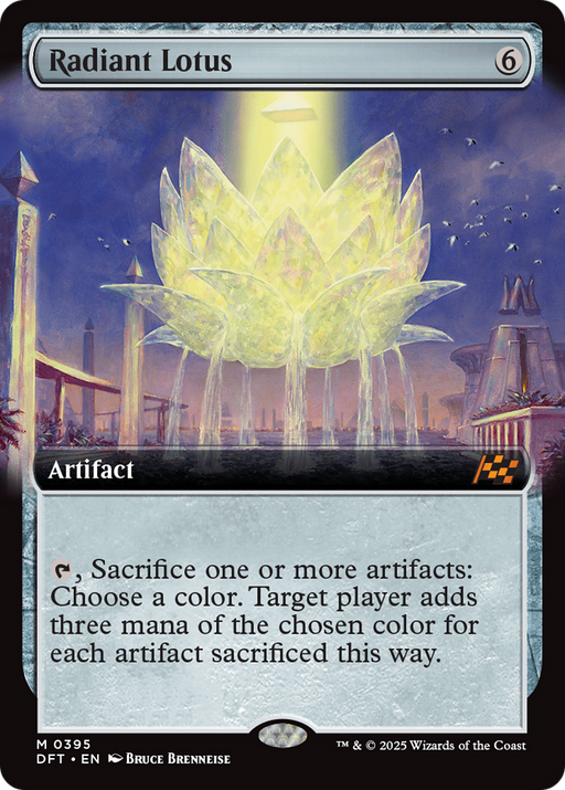 Radiant Lotus (DFT-395) [Aetherdrift] (Extended Art) Foil MTG Single Wizards of the Coast