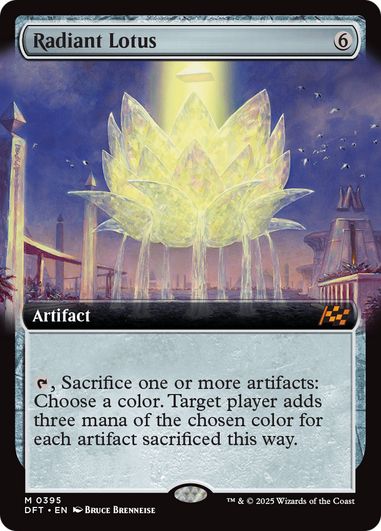 Radiant Lotus (DFT-395) [Aetherdrift] (Extended Art) MTG Single Wizards of the Coast