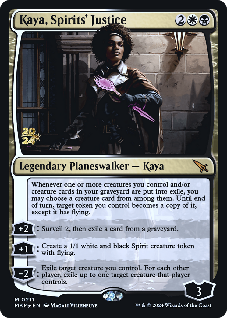 Kaya, Spirits' Justice (PRE-211) [Murders at Karlov Manor Promos] Foil MTG Single Wizards of the Coast