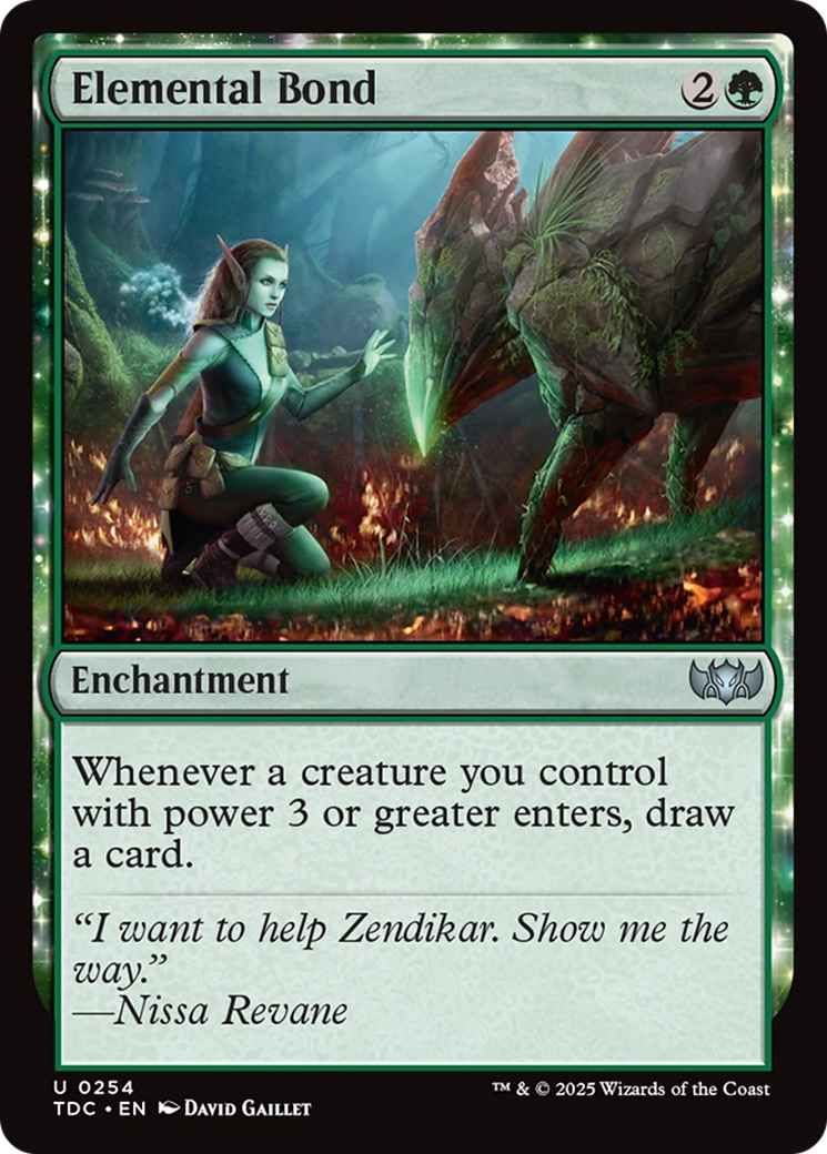 Elemental Bond (TDC-254) [Commander: Tarkir: Dragonstorm] MTG Single Wizards of the Coast