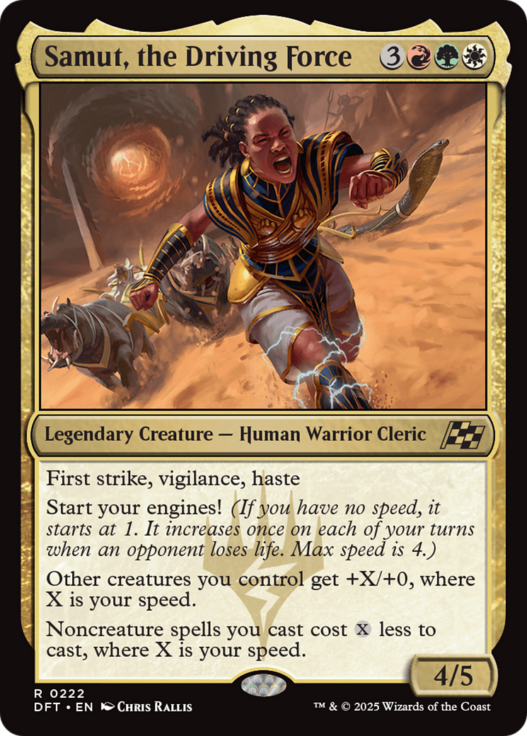 Samut, the Driving Force (DFT-222) [Aetherdrift] Foil MTG Single Wizards of the Coast