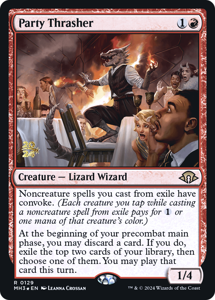Party Thrasher (PRE-129) [Modern Horizons 3 Promos] Foil MTG Single Wizards of the Coast