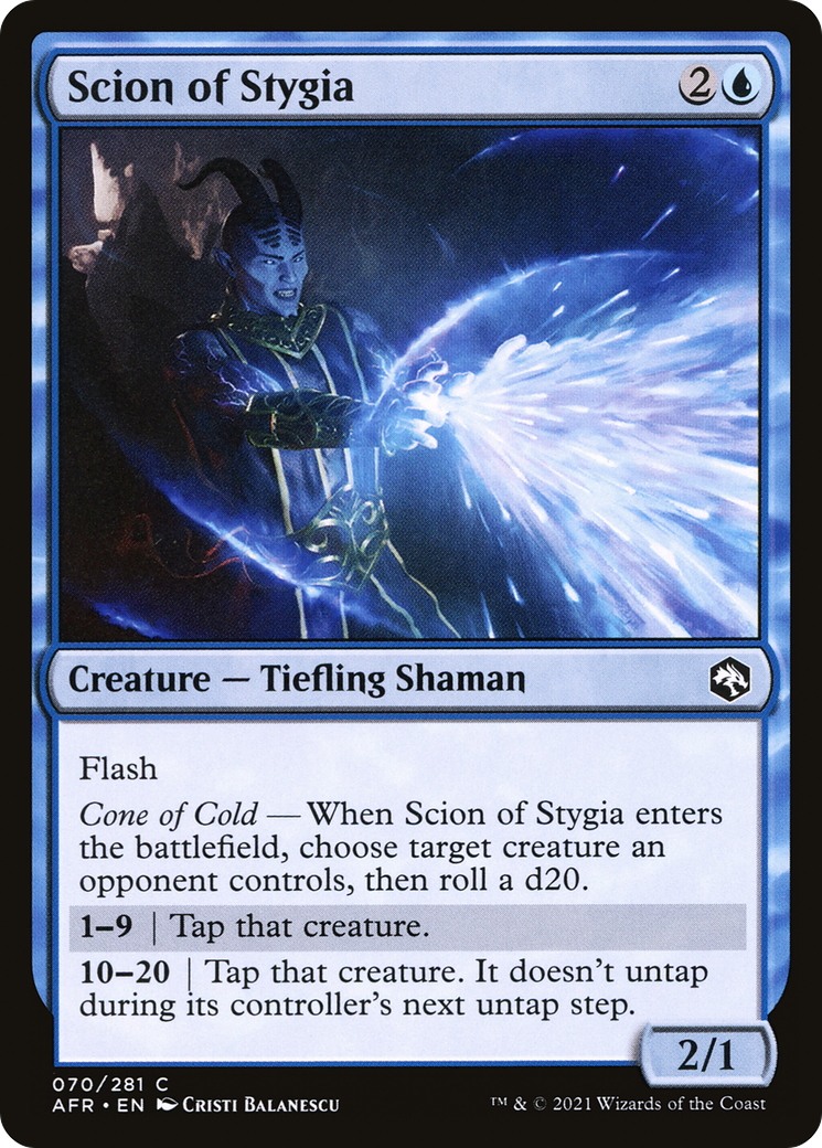 Scion of Stygia (AFR-070) [Adventures in the Forgotten Realms] MTG Single Wizards of the Coast