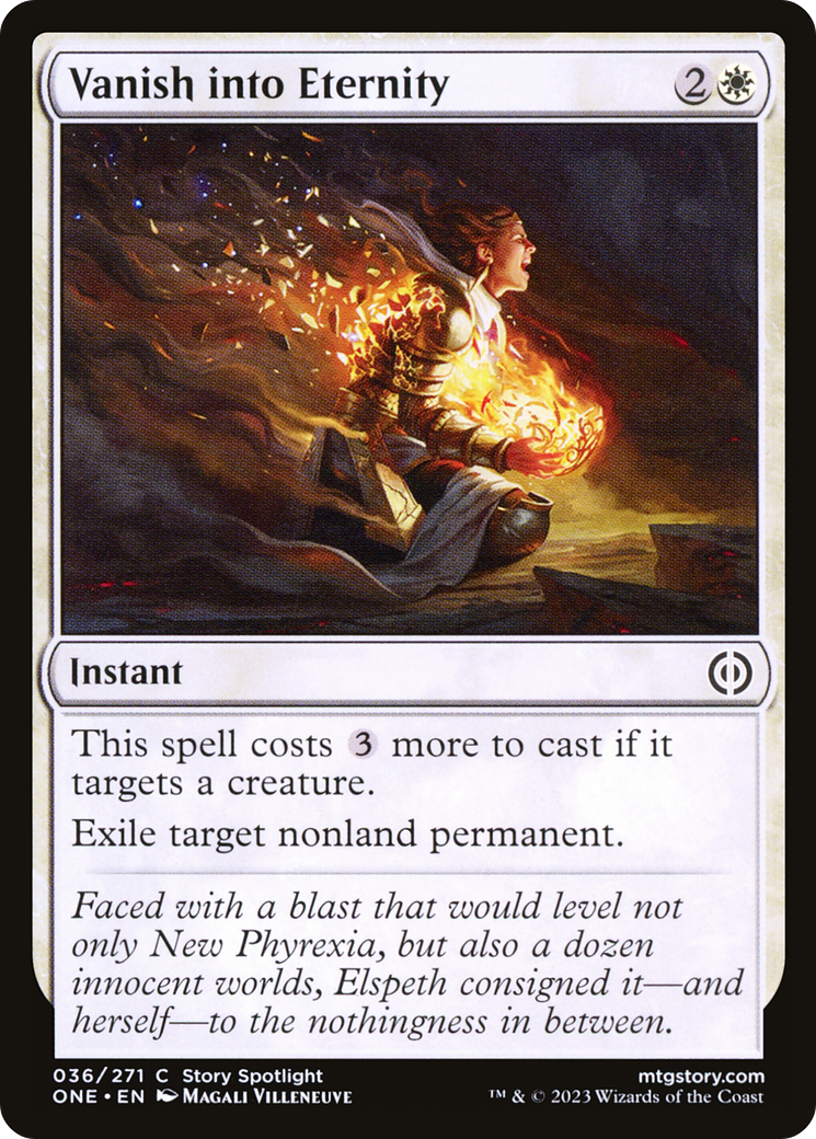 Vanish into Eternity (ONE-036) [Phyrexia: All Will Be One] Foil MTG Single Wizards of the Coast