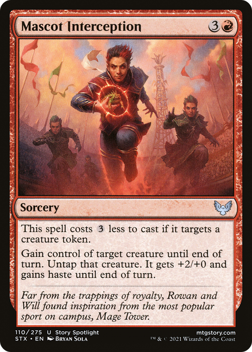 Mascot Interception (STX-110) [Strixhaven: School of Mages] MTG Single Wizards of the Coast