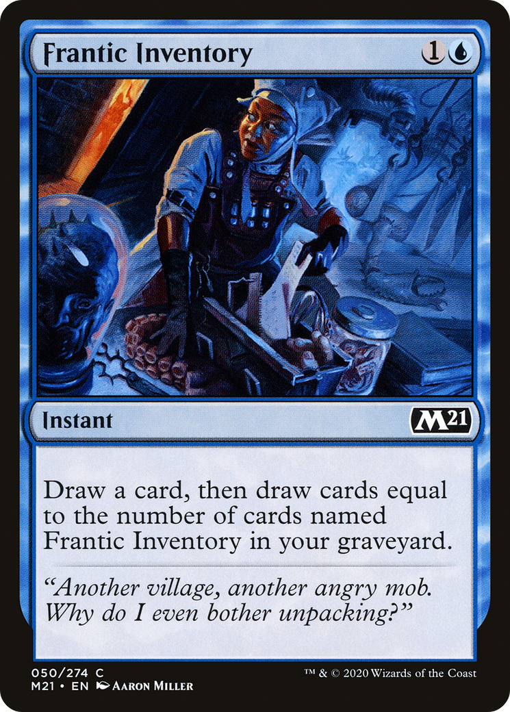 Frantic Inventory (M21-050) [Core Set 2021] MTG Single Wizards of the Coast