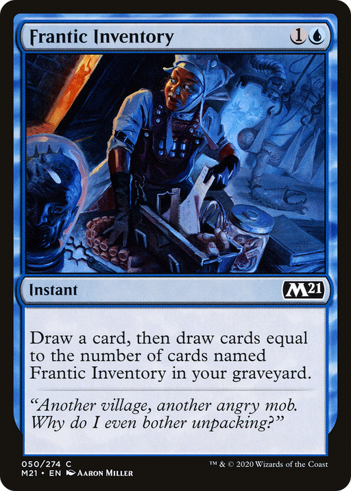 Frantic Inventory (M21-050) [Core Set 2021] MTG Single Wizards of the Coast