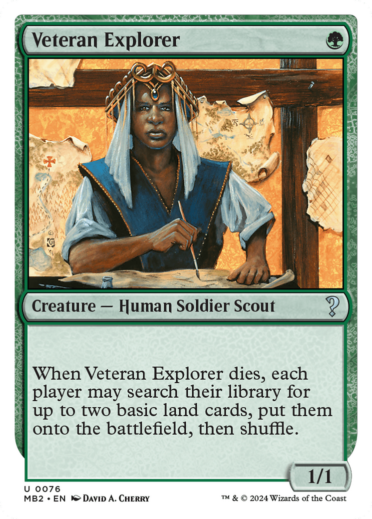 Veteran Explorer (White Border) (MB2-076) [Mystery Booster] Mystery Booster 2 MTG Single Wizards of the Coast