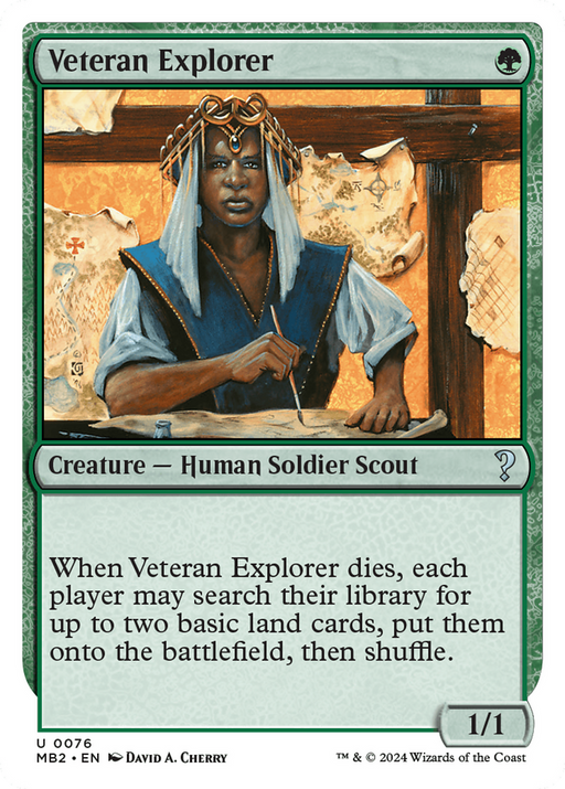 Veteran Explorer (White Border) (MB2-076) [Mystery Booster] Mystery Booster 2 MTG Single Wizards of the Coast