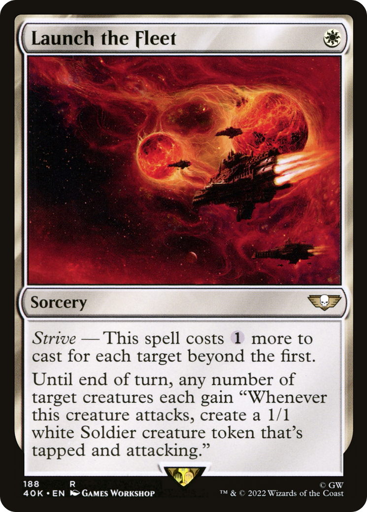 Launch the Fleet (40K-188) [Warhammer 40,000 Commander] MTG Single Wizards of the Coast